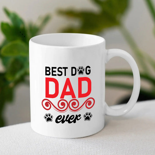 Best Dad Mug for Dog Lovers | Personalised Message Mug | MugDog