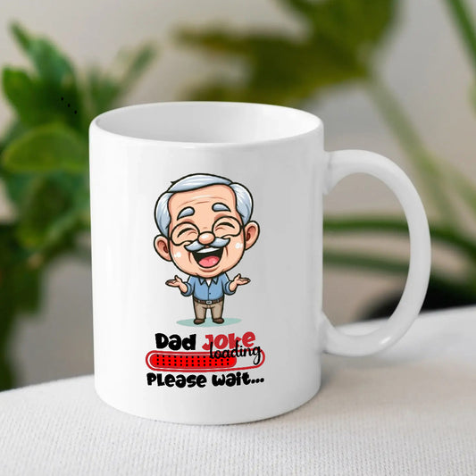Funny Print Ceramic Coffee Mug for Father | Personalised Mug for Dad | MugDog