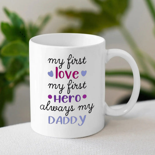 Personalised Father's Day White Mug | Mug for Dad | MugDog