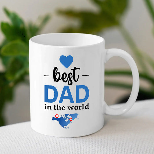 Best Dad in the World Coffee Mug | Special Father's Day Gift Ideas | MugDog