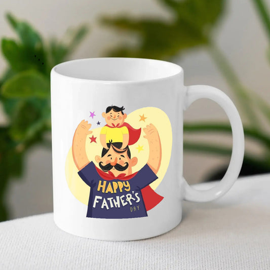 Iconic Happy Father's Day Coffee Mug | Father's Day 2025 Gift | MugDog