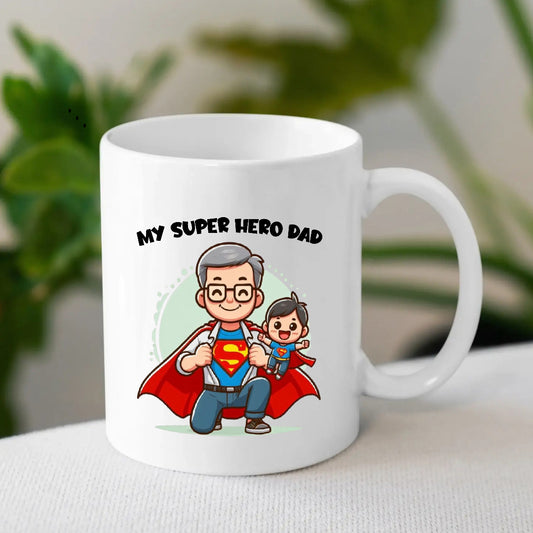 My Super Hero Dad Mug | Best Father Days Gift | MugDog