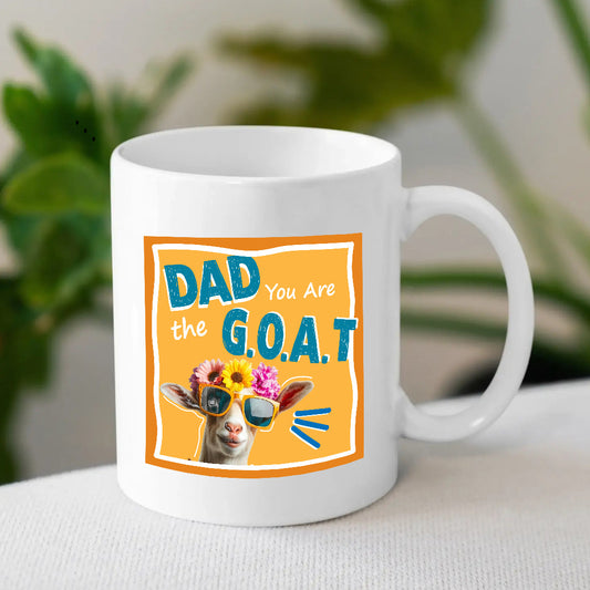 Dad You Are the G.O.A.T. Mug | Present Ideas for Fathers | MugDog