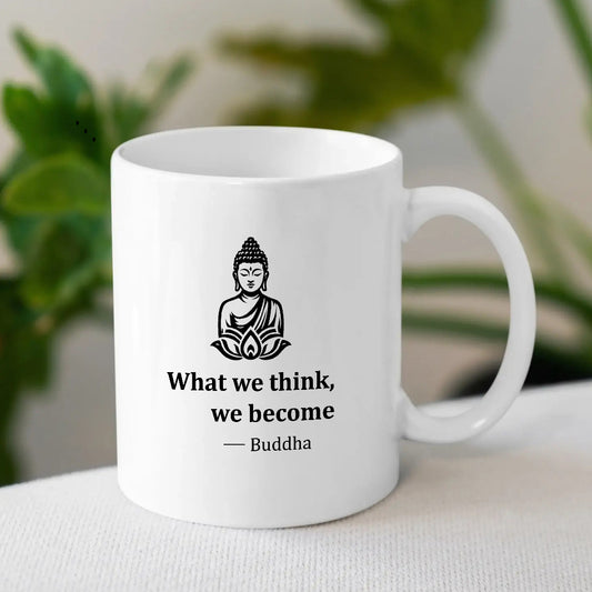Printed Buddha Ceramic Mug | Buddha Mug | MugDog