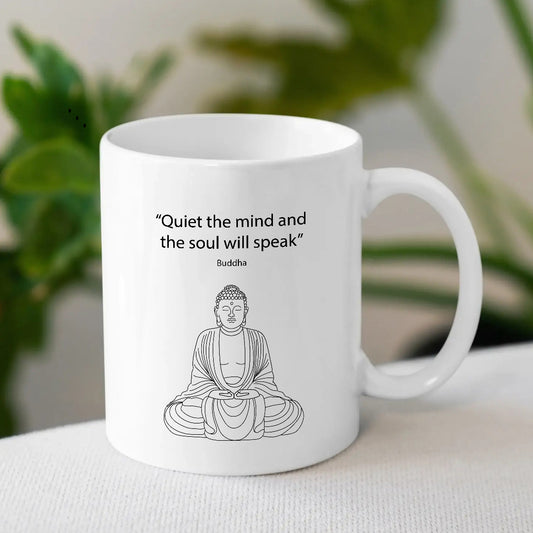 Buddha Ceramic Mugs | Thoughtful Gifts for Yoga Lovers | MugDog
