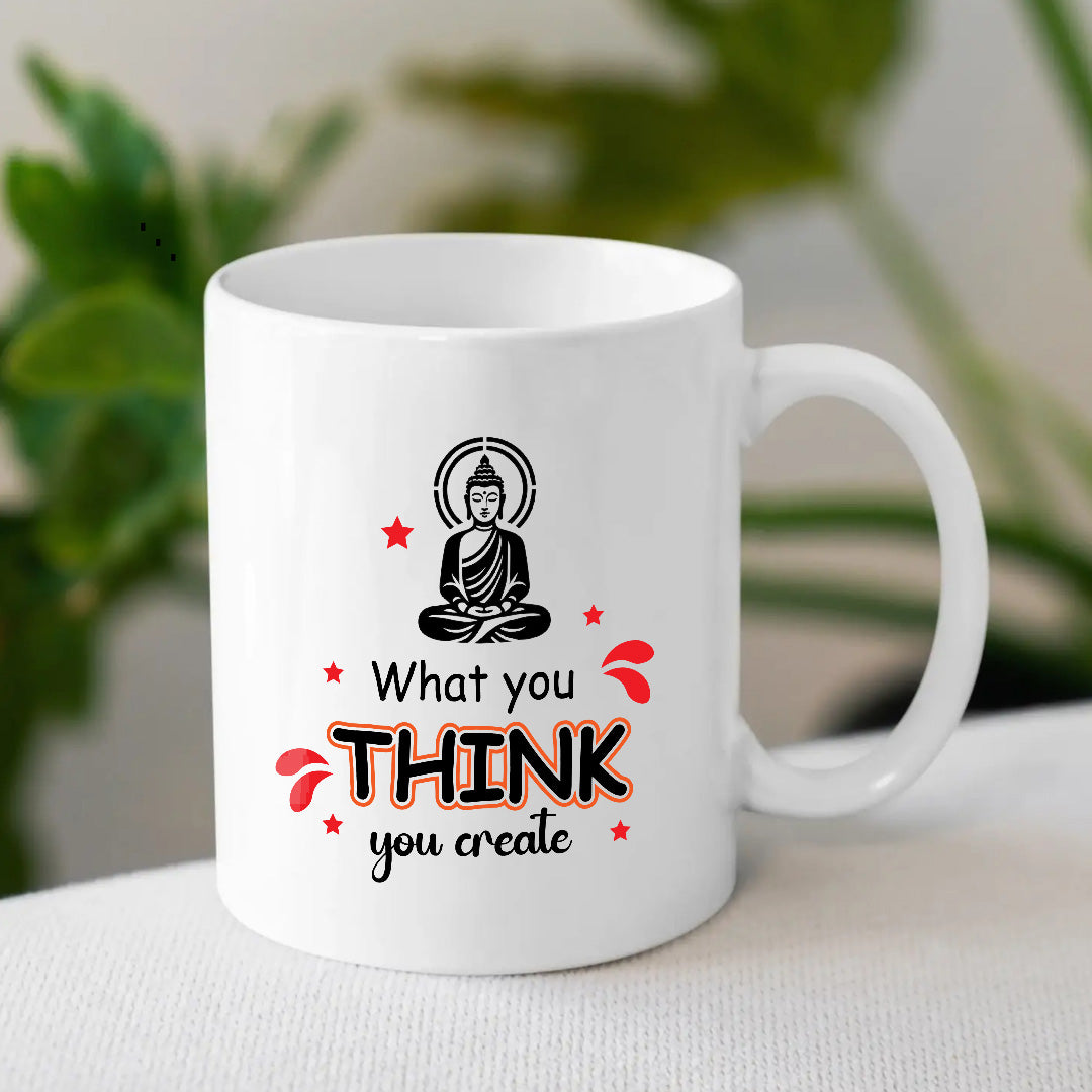 Quoted Ceramic Buddha Mugs | Spiritual Coffee Mug | MugDog