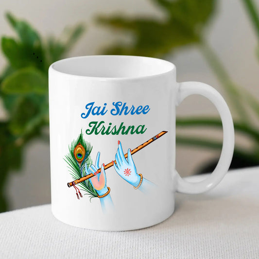 Krishna Coffee Mugs Online | Divine Gift for Krishna Devotees | MugDog