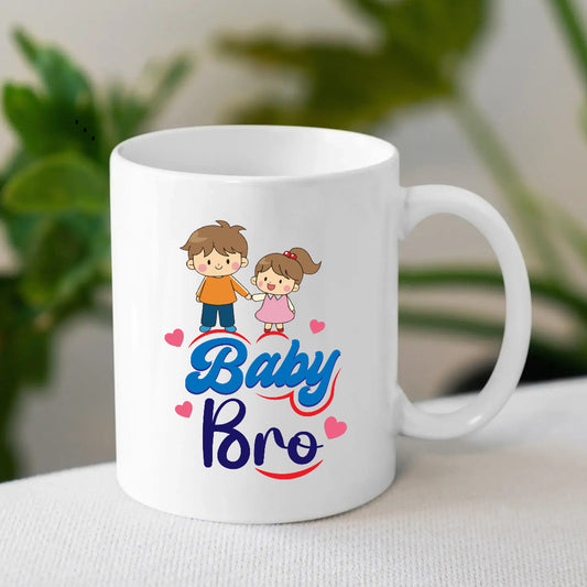 Cute Mug for Baby Bro| Ceramic Mug Gift for Brother | MugDog
