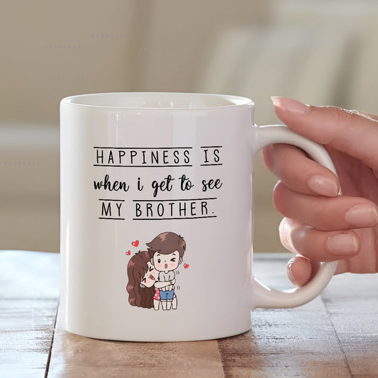Brother Mug with Custom Quote – Personalized Coffee Mug for Brother