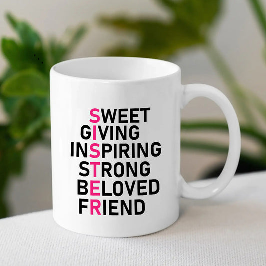 SISTER Definition Mug – Sweet & Inspiring Gift for Sisters