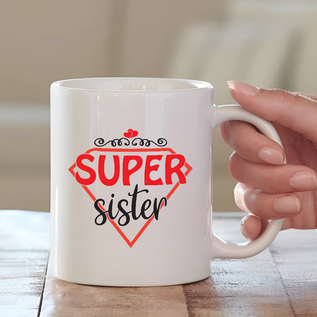 Personalized Super Sister Mug – Rakhi 2025 Special