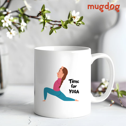 Time for Yoga Mug | Perfect Gift for Yoga Lovers