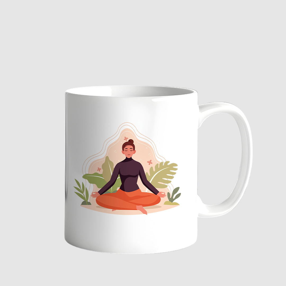 Yoga Design Mugs | Relaxing Yoga Pose Coffee Mugs