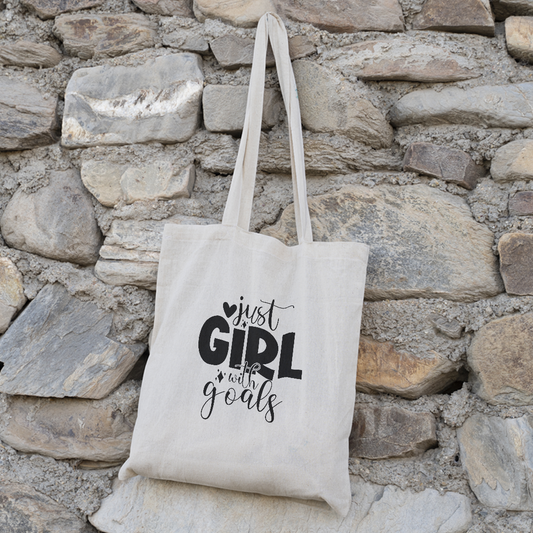 Girls Tote Bag | Custom Motivational Quote Bag