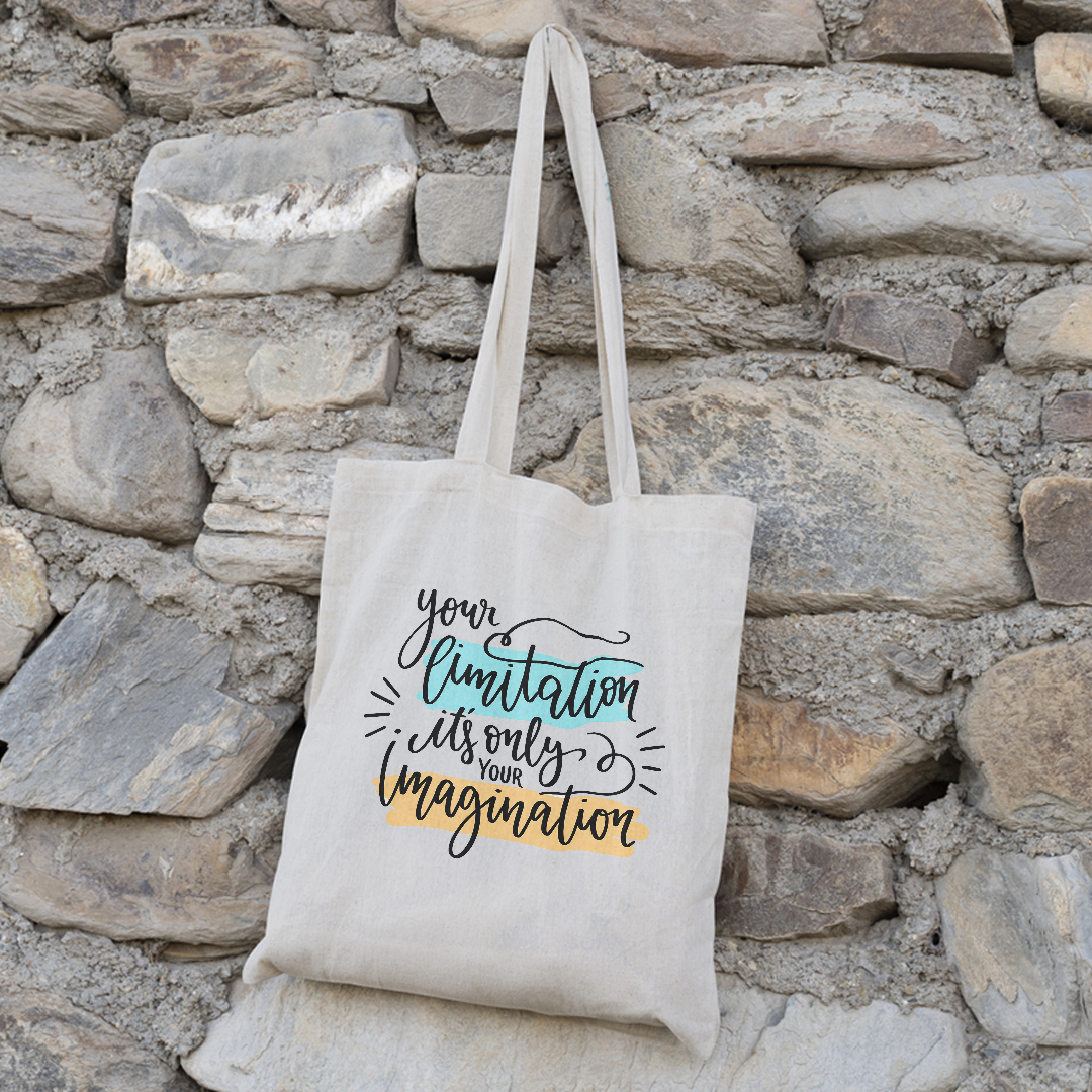 Personalized Quote Canvas Tote Bag | Customizable Eco-Friendly Tote Bag