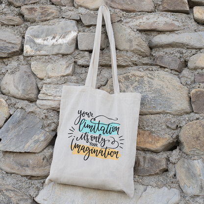 Personalized Quote Canvas Tote Bag | Customizable Eco-Friendly Tote Bag