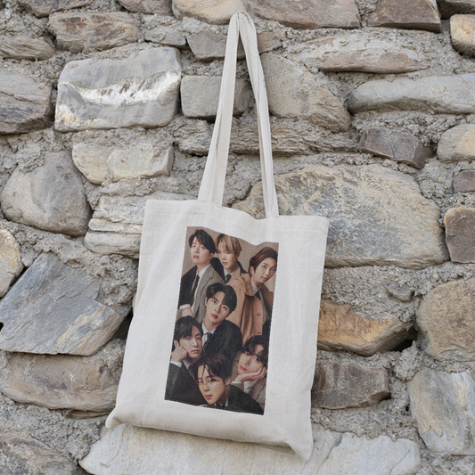 BTS Member Tote Bag | Stylish Canvas Bag for ARMY Fans