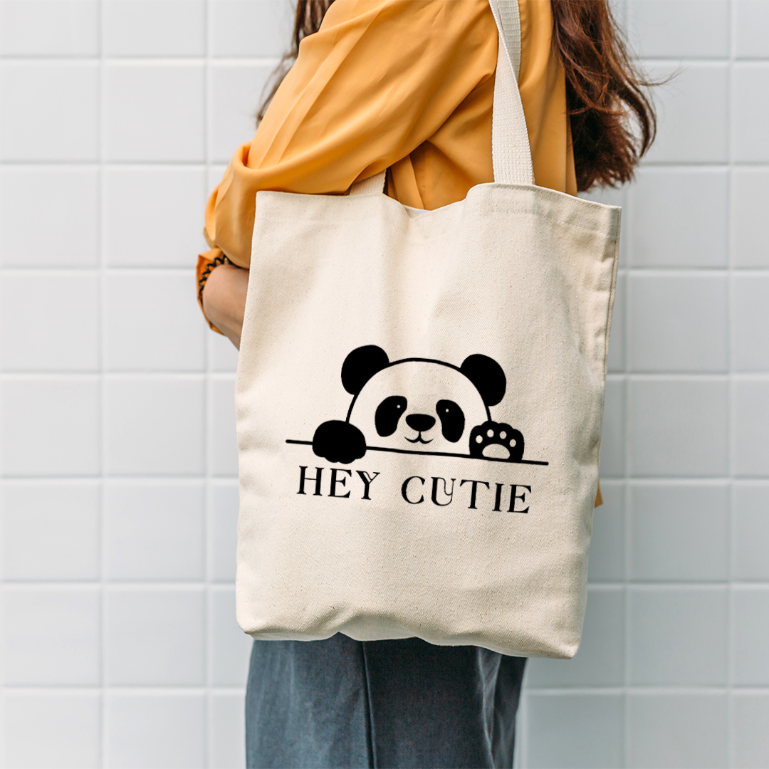 Cute Panda Tote Bag | Adorable Canvas Bag for Everyday Use