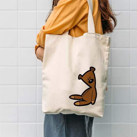 Mr. Bean Teddy Bag | Cute Cartoon Design Tote Bag