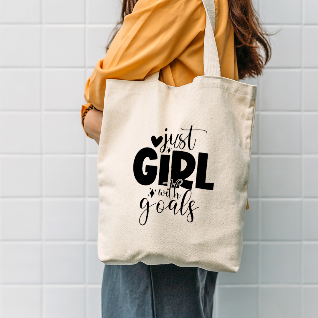 Girls Tote Bag | Custom Motivational Quote Bag