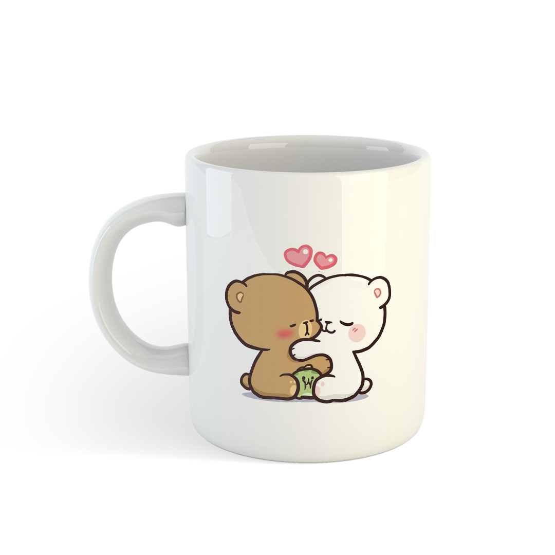 Milk & Mocha Hug Mugs | Cute Couple Mugs