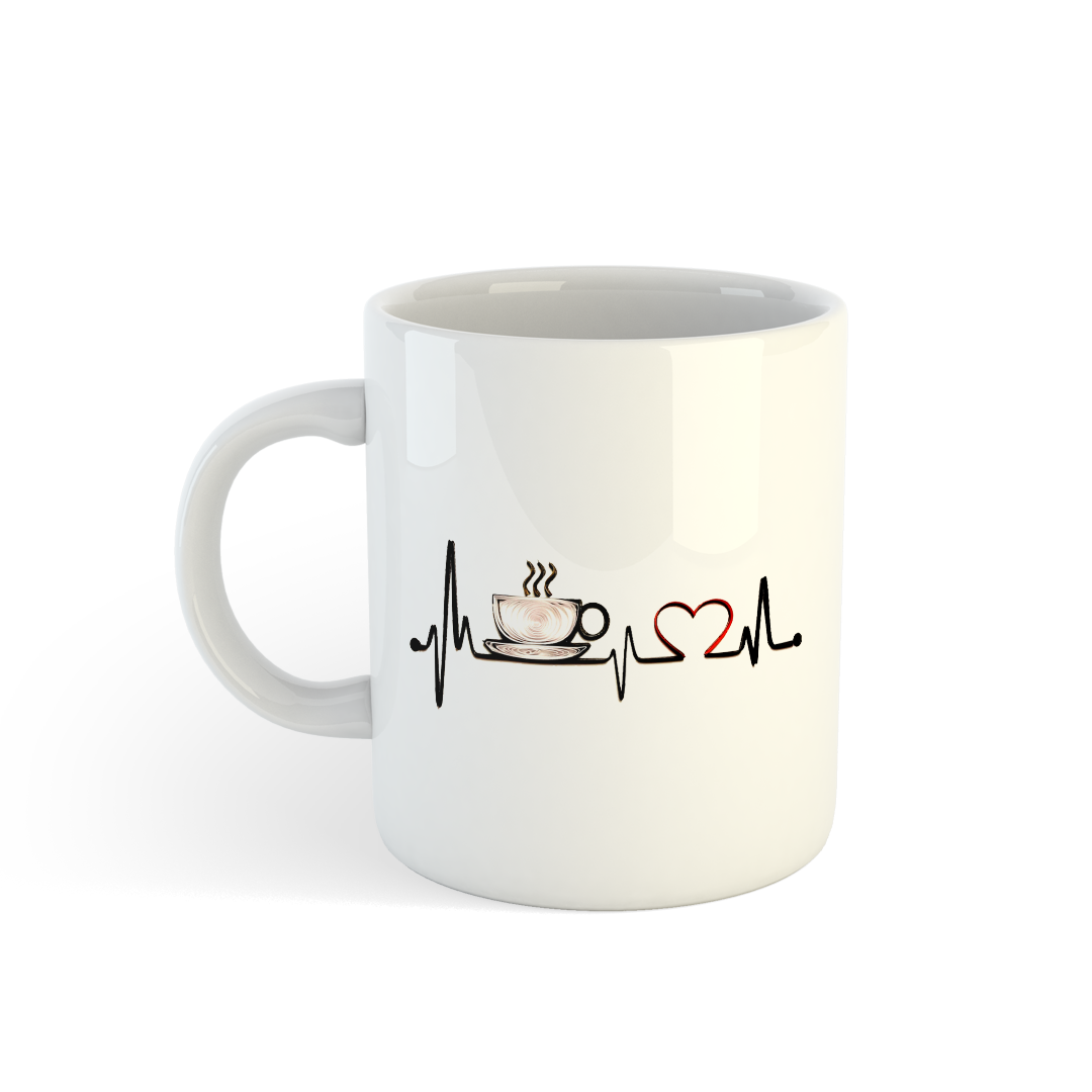 Coffee Heartbeat Mug | Perfect Blend of Love and Caffeine