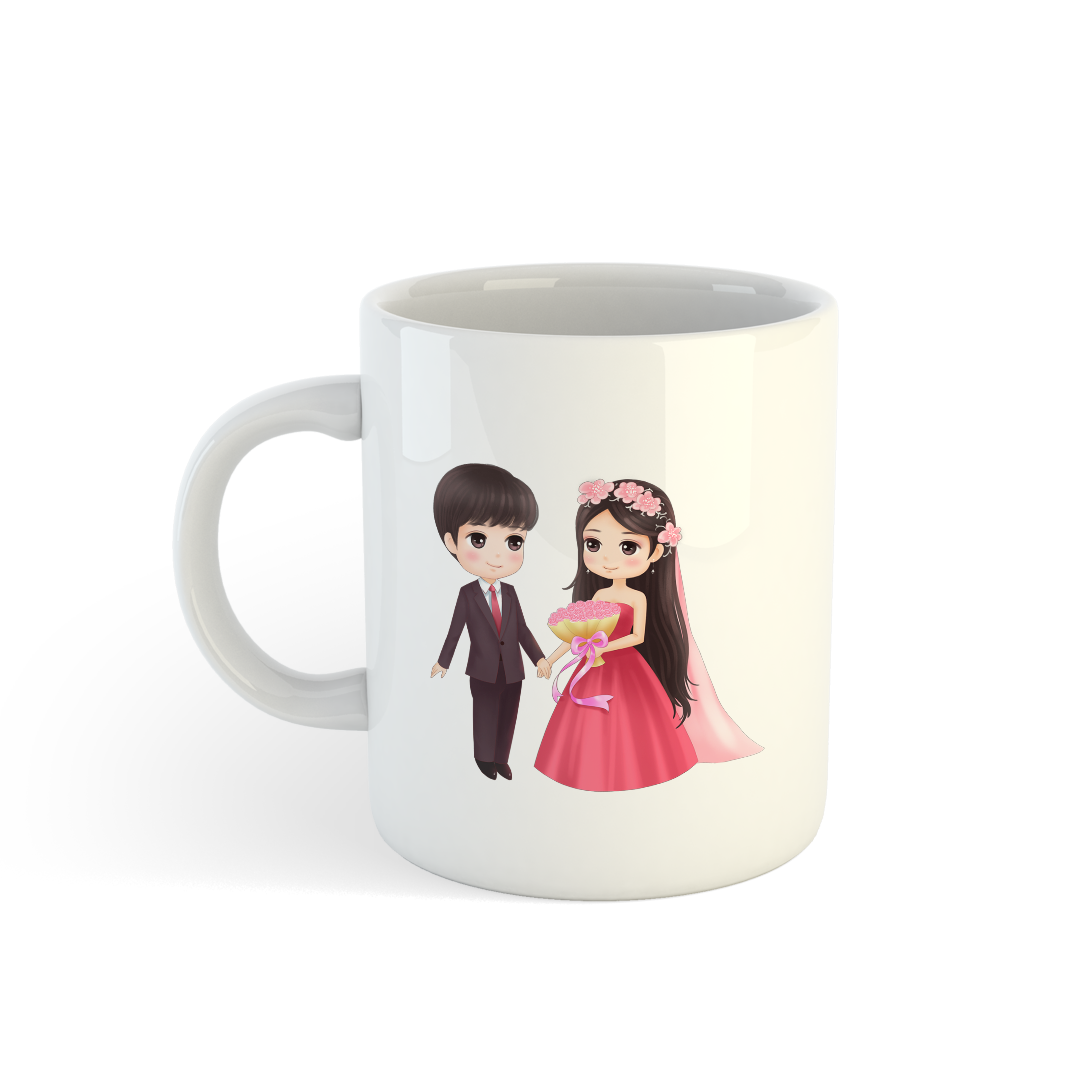 Wedding Couple Mugs | Personalized Bridal & Groom Mugs