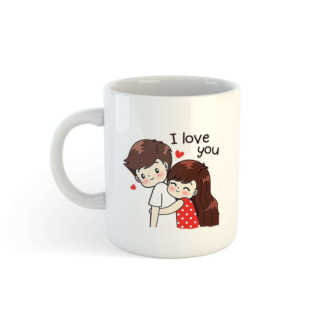 Cute Couple Hug Mug | Romantic Coffee Mug | Perfect Gift for Loved Ones