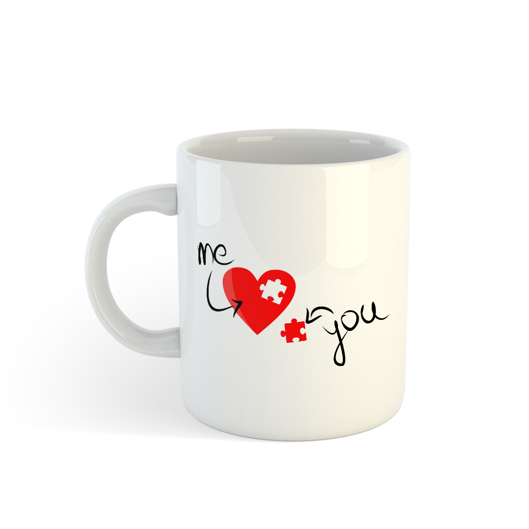 Heart Puzzle Mugs | Perfect Gift for Couples