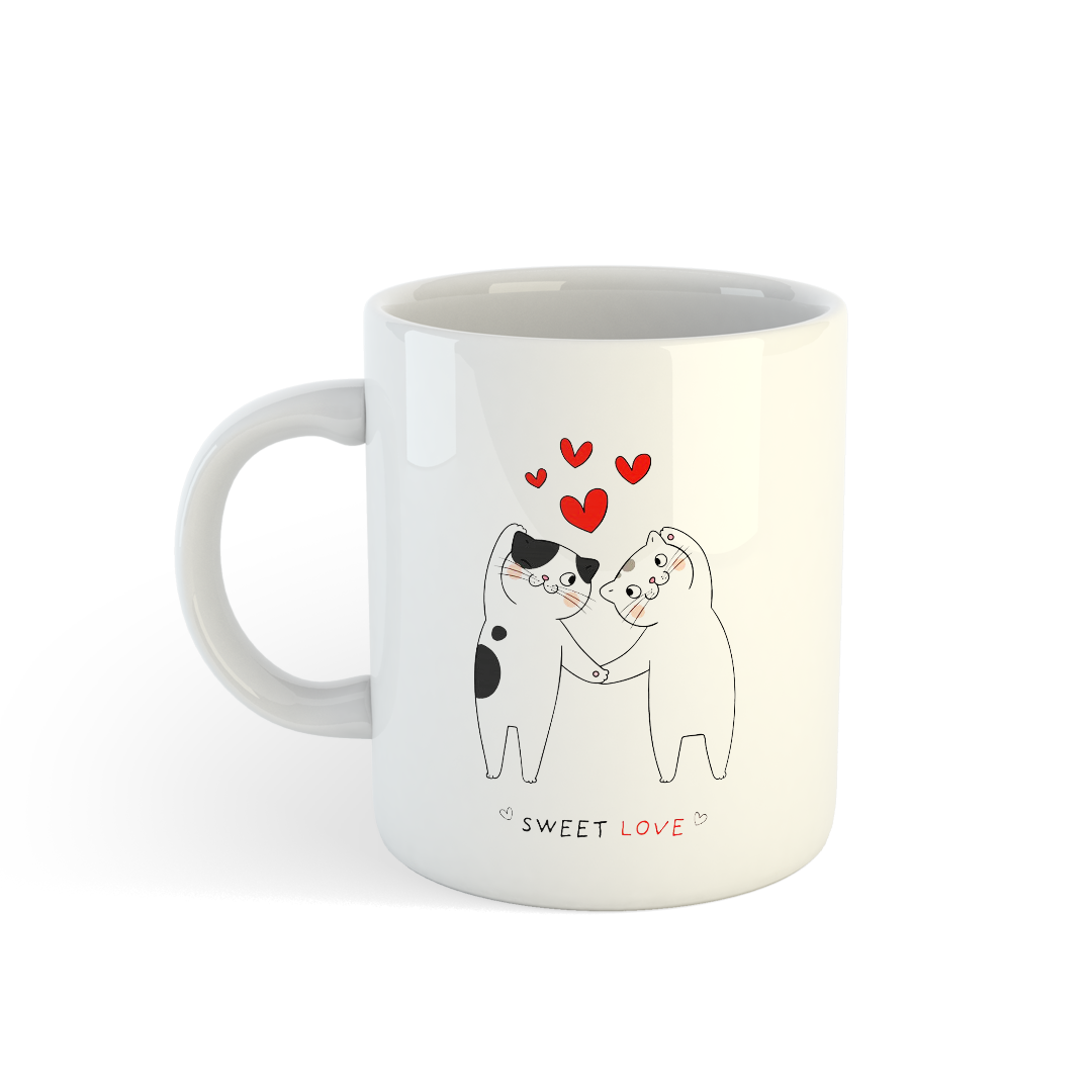 Cute Cat Couple Mugs | Perfect Gift for Cat Lovers