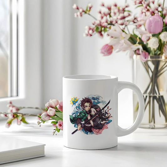 MUGDOG Nezuko & Tanjiro Printed Ceramic Coffee Mug
