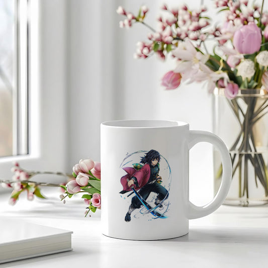 MUGDOG Giyu Tomioka Printed Ceramic Coffee Mug