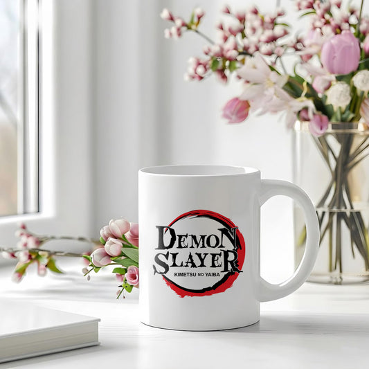 Demon Slayer Logo Printed Ceramic Coffee Mug