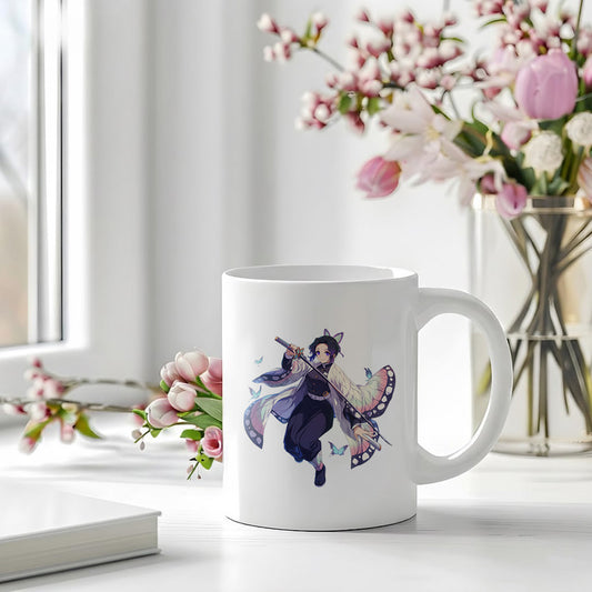 MUGDOG Shinobu Kocho Printed Ceramic Coffee Mug