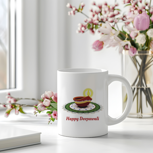 Happy Deepawali Mug | Celebrate the Festival of Lights with Style