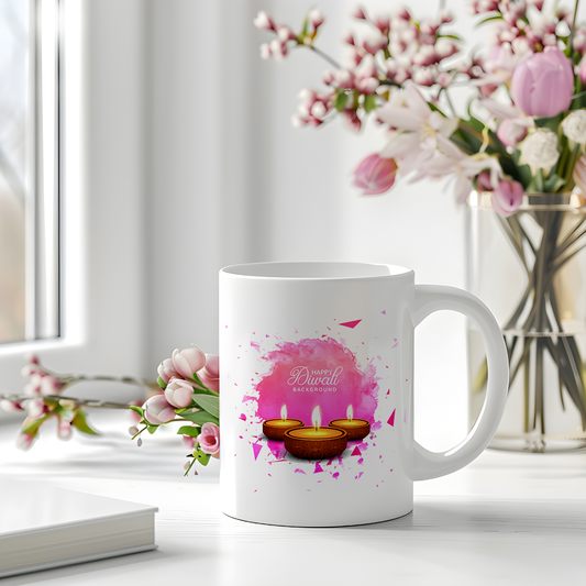 Colorful Happy Diwali Mug | Ideal Gift For Diwali Festival